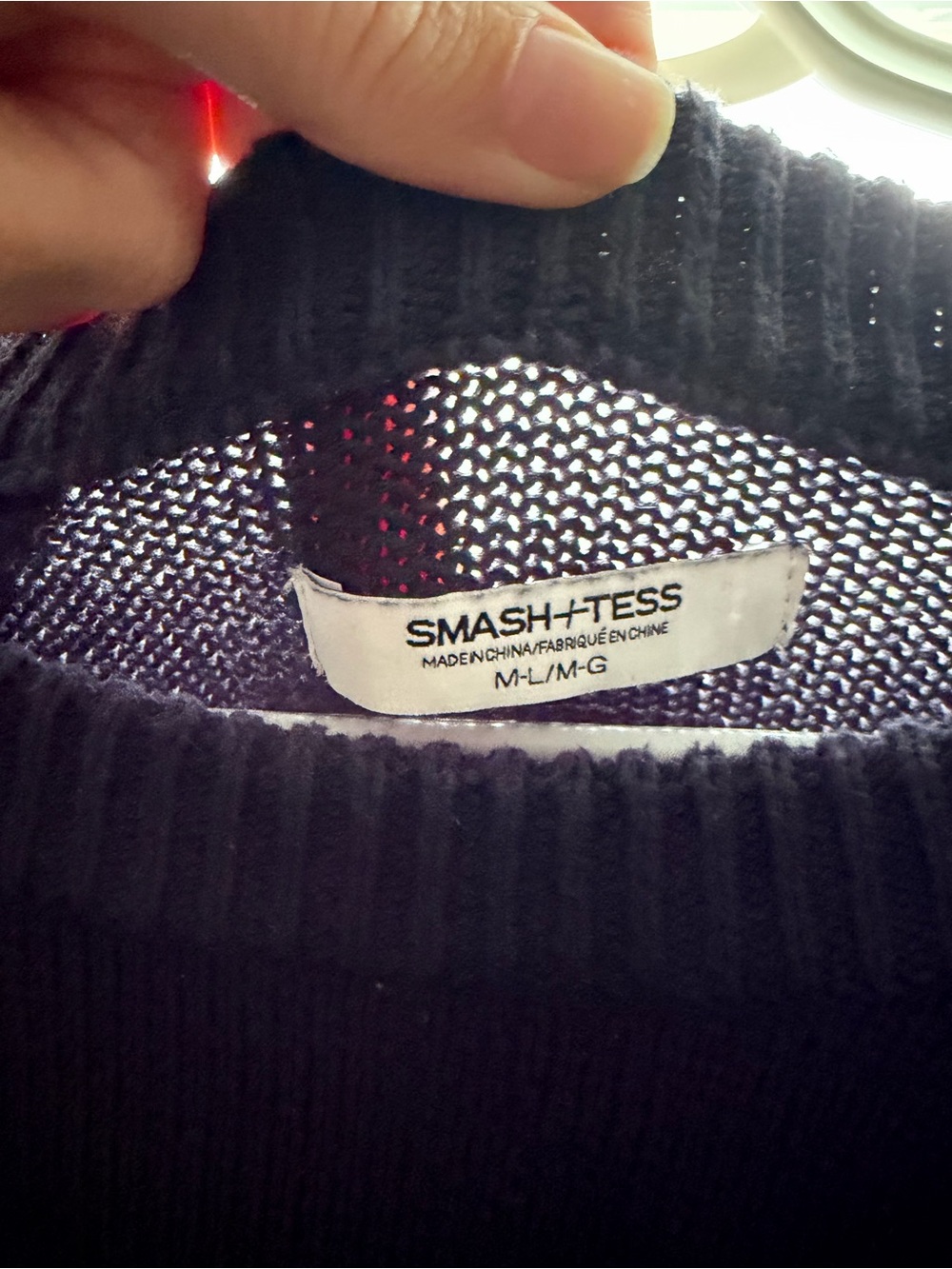 Smash + Tess Navy Yeehaw Sweater M/L - Picture 3 of 4